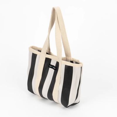 Mini Shopper Bag - Ecru/Black