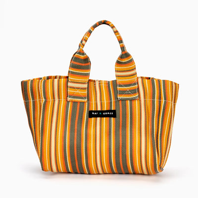Micro Shopper Bag - Chocolate/Orange