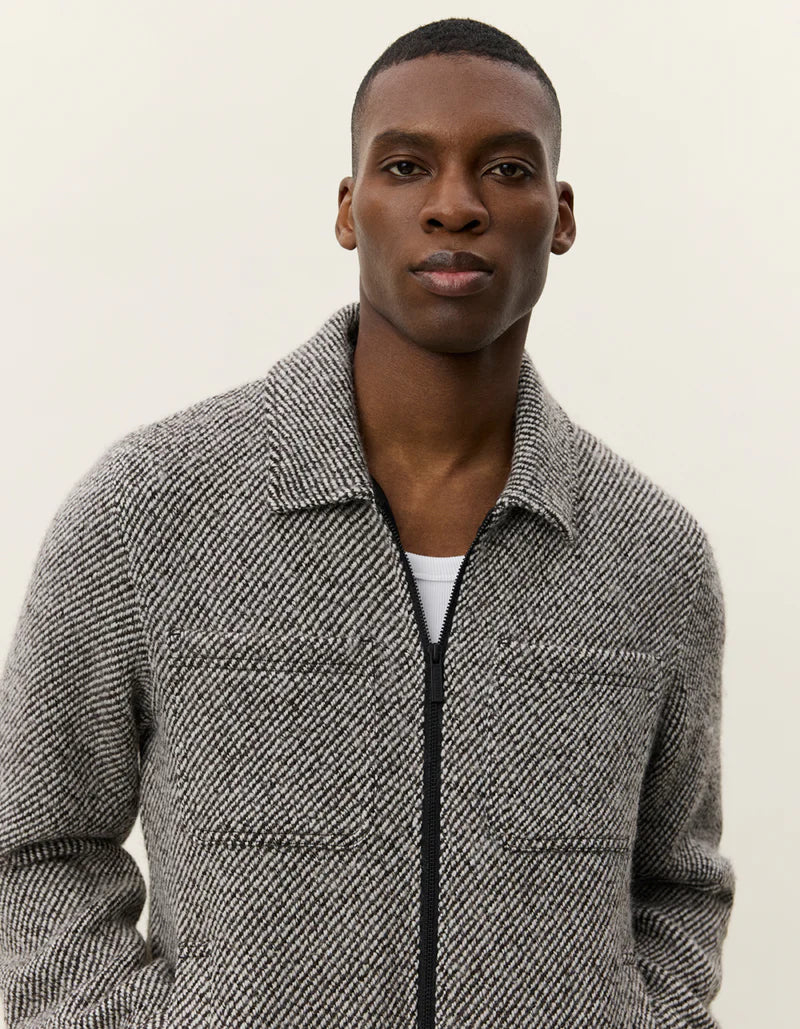 Marseille Twill Wool Jacket - Salt Pepper