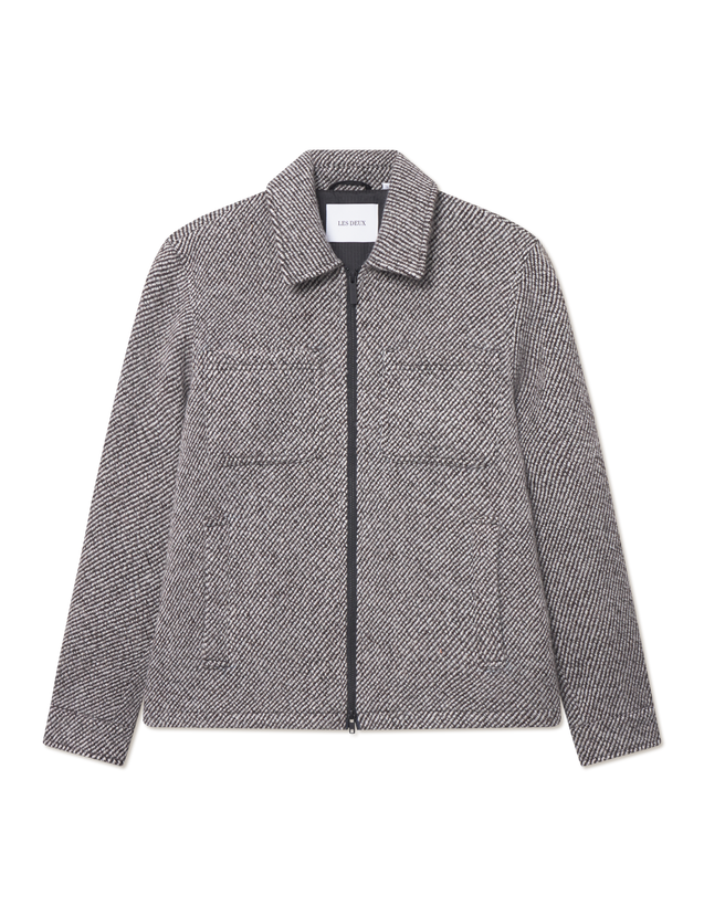 Marseille Twill Wool Jacket - Salt Pepper
