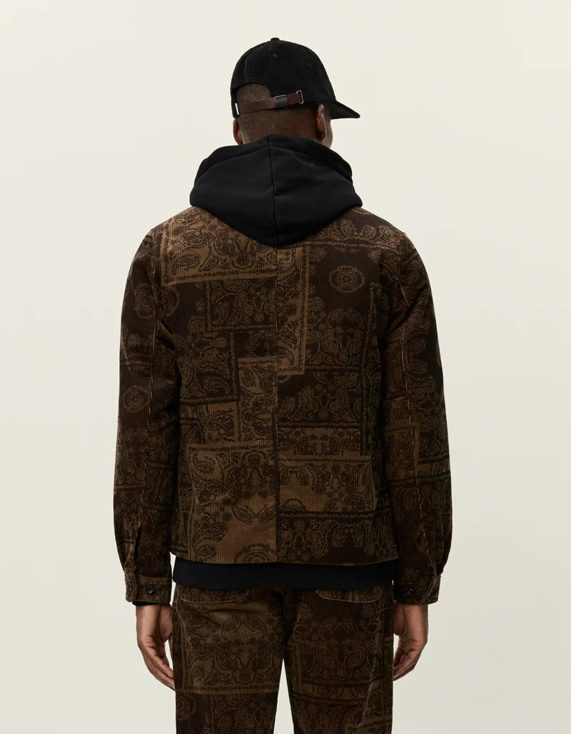 Marchall AOP Corduroy Coach Jacket - Teak