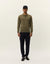 Greyson Merino Polo Knit -Military Olive