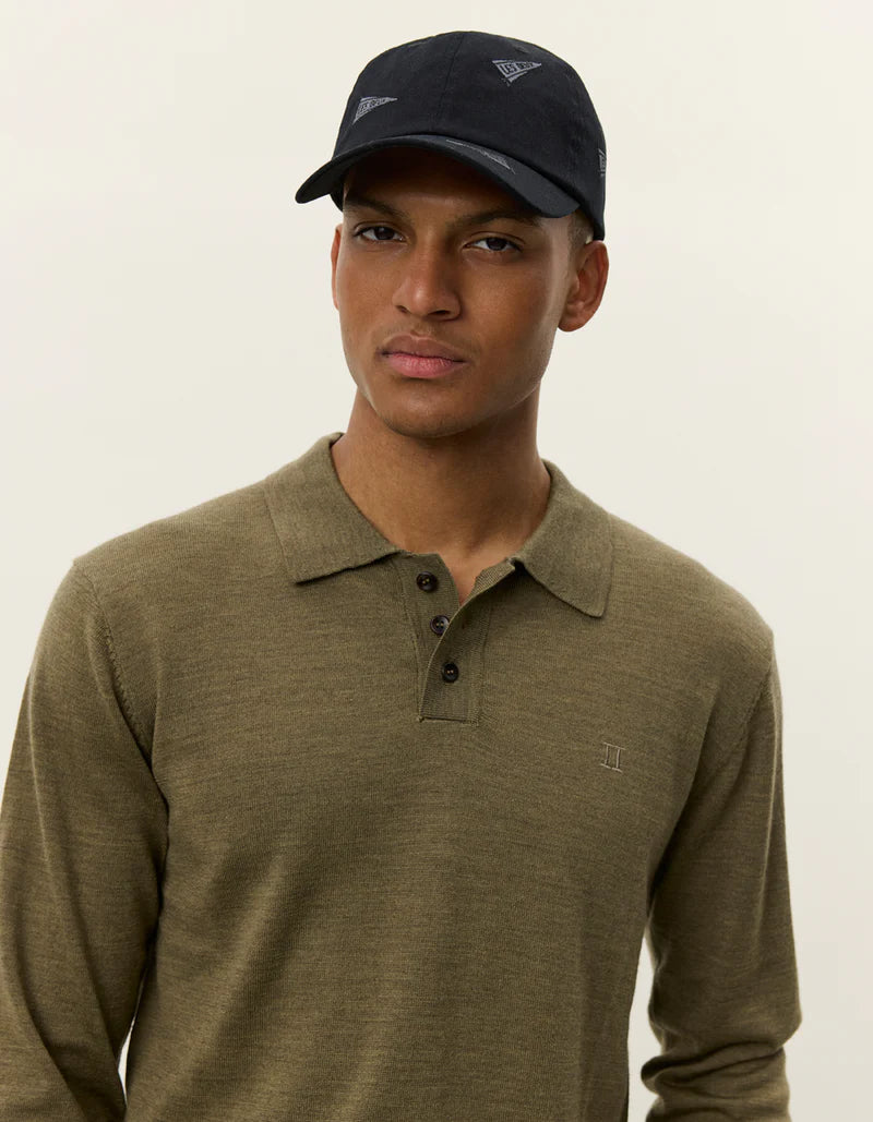 Greyson Merino Polo Knit -Military Olive