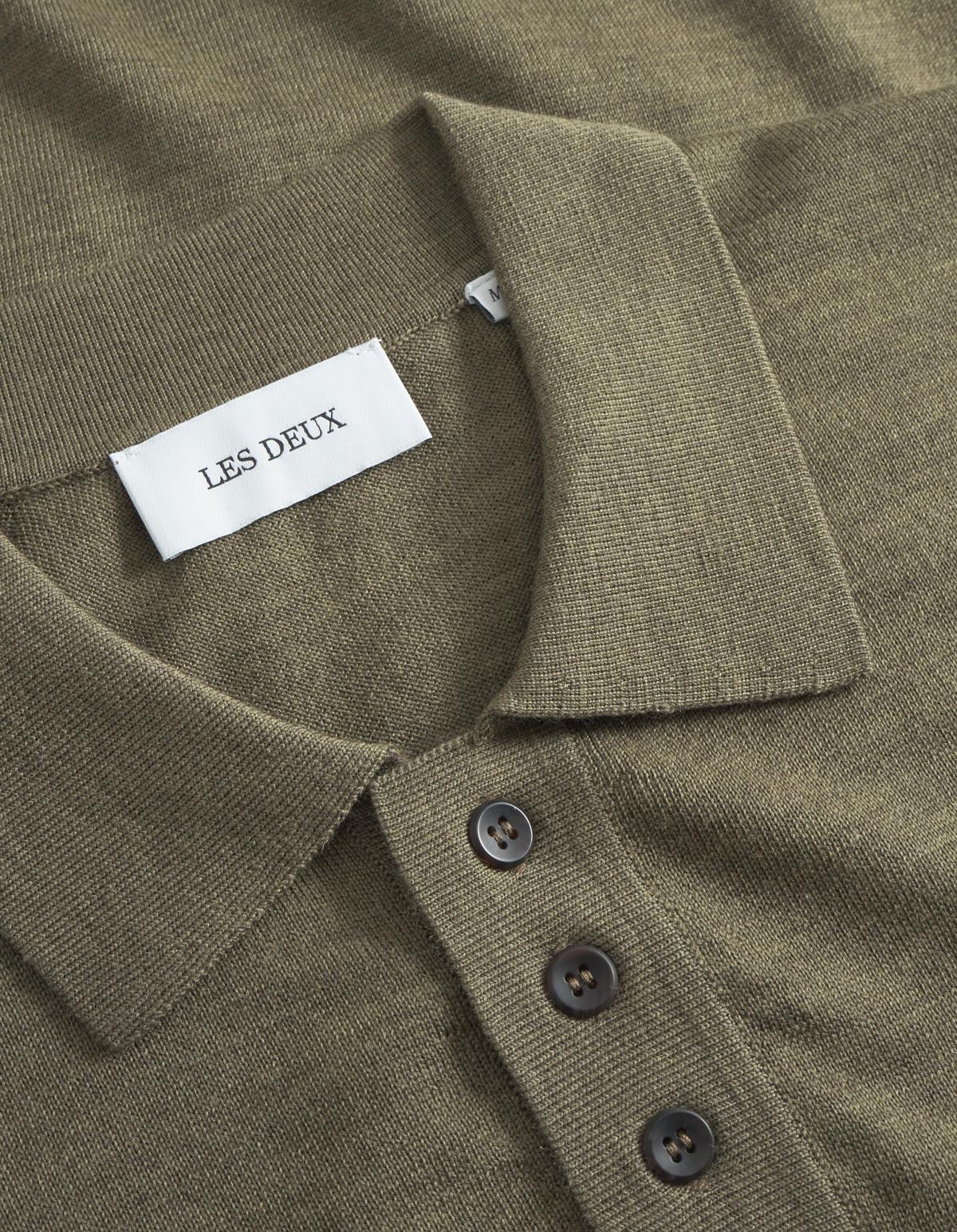Greyson Merino Polo Knit -Military Olive