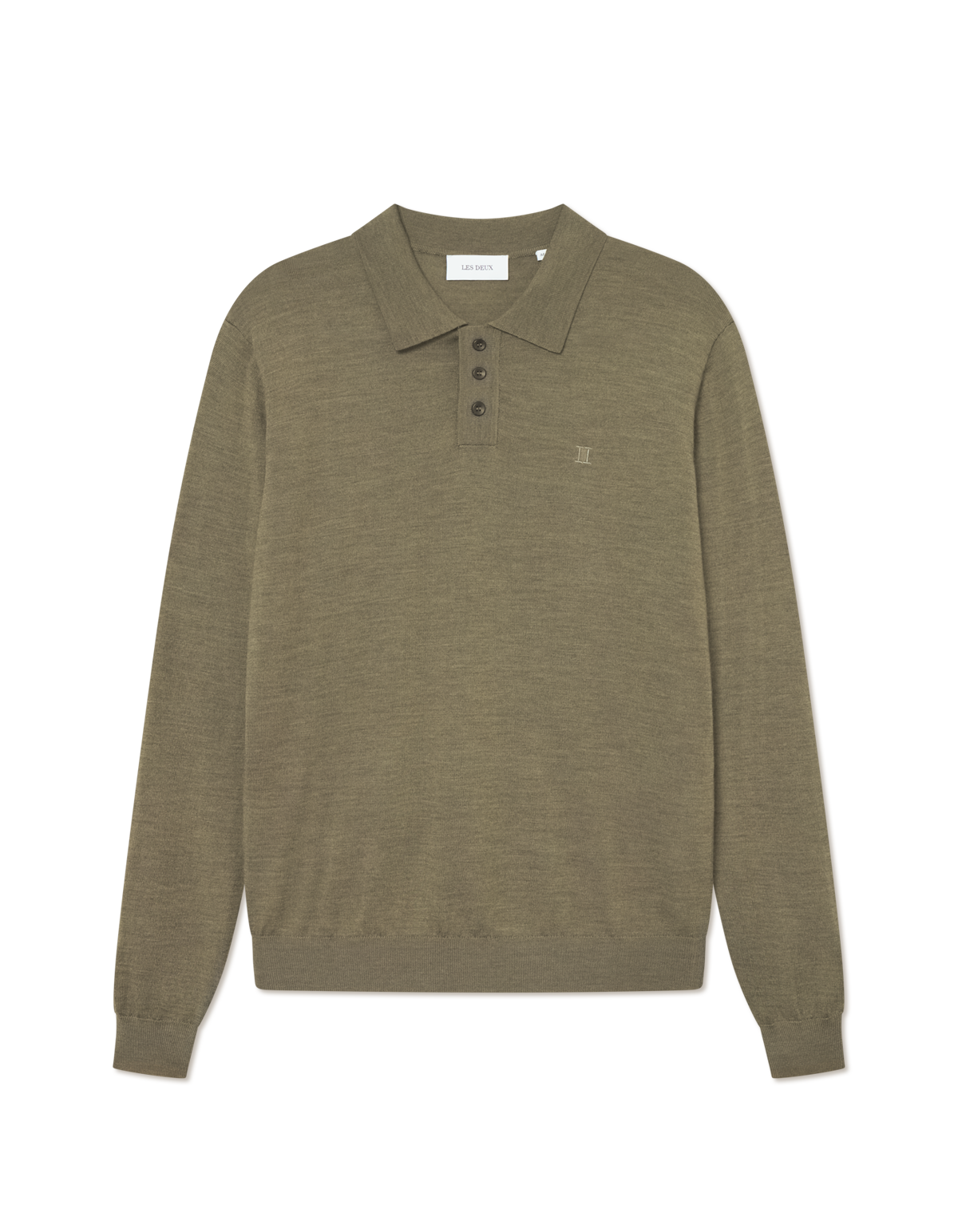 Greyson Merino Polo Knit -Military Olive