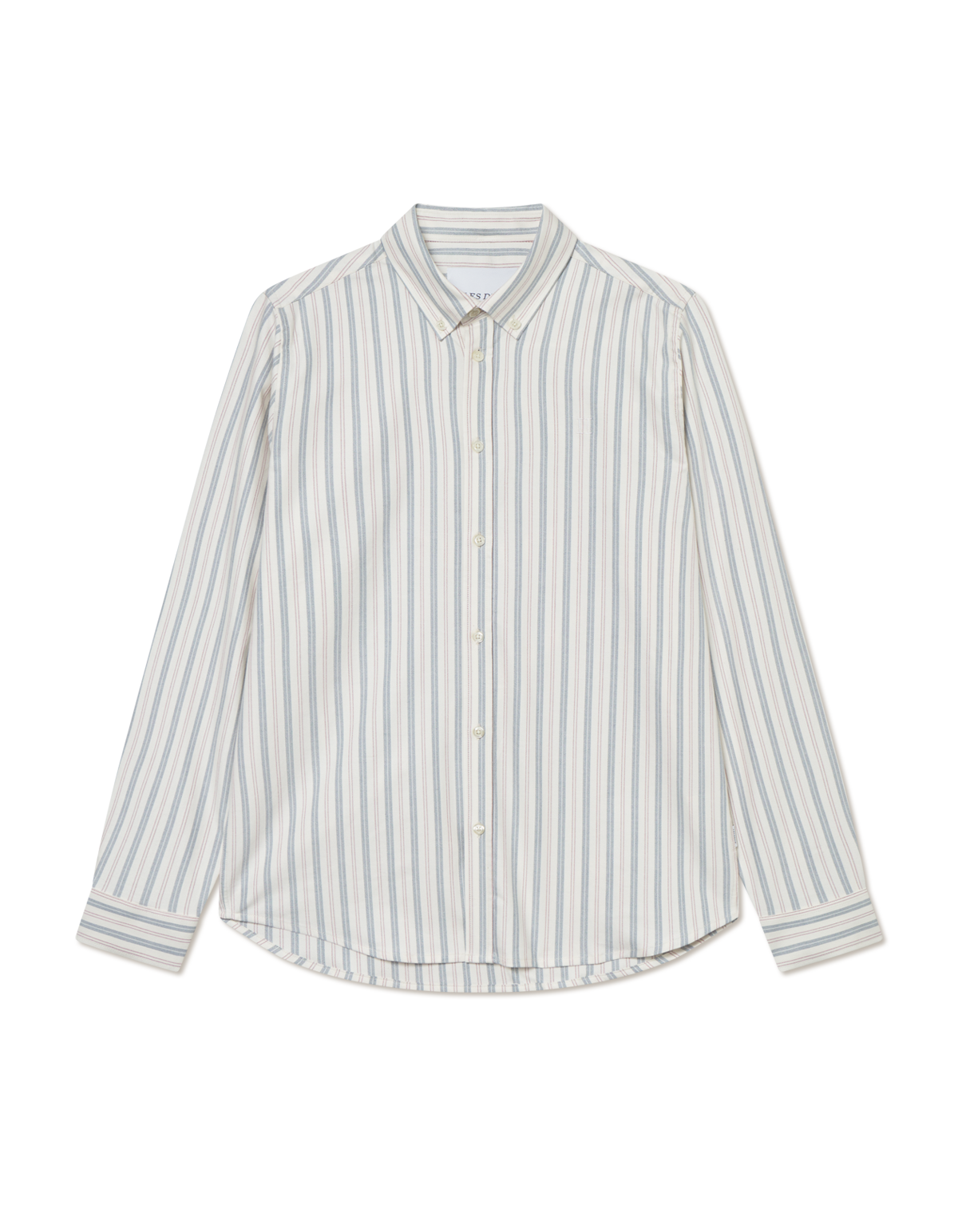 Konrad Striped Oxford Shirt - Light Ivory