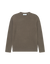 Eddie Wool Rib Crewneck Knit - Teak Brown