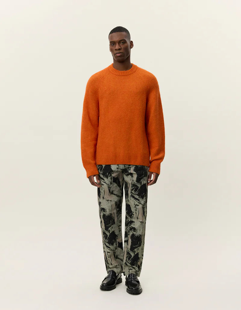 Gilbert Crewneck Knit - Gold Flame