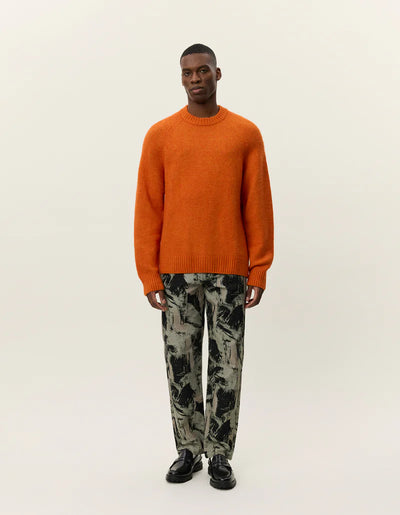 Gilbert Crewneck Knit - Gold Flame