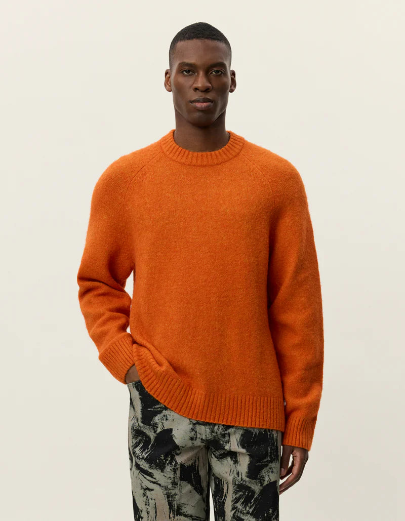 Gilbert Crewneck Knit - Gold Flame