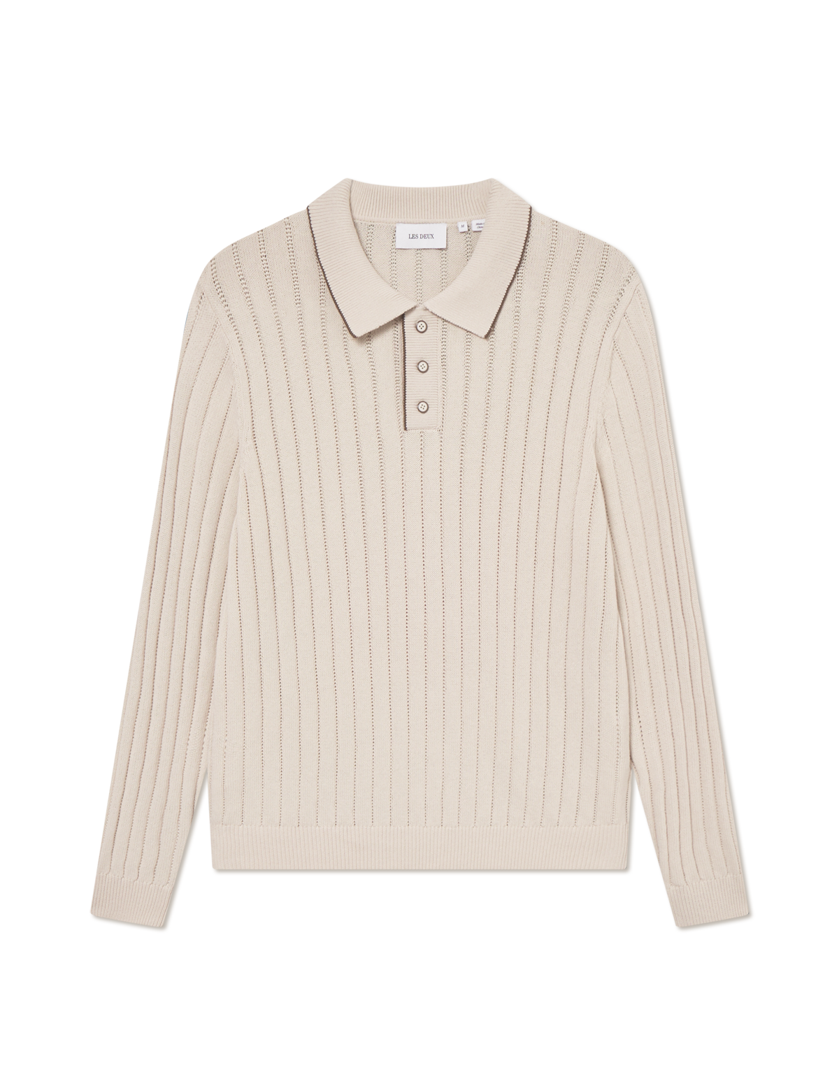 Bogart Rugby Polo Knit - Ivory