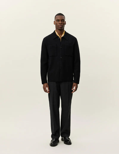 Fischer Cotton Milano Overshirt - Black