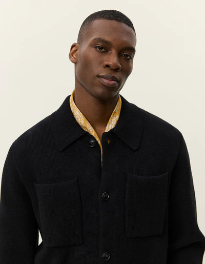 Fischer Cotton Milano Overshirt - Black