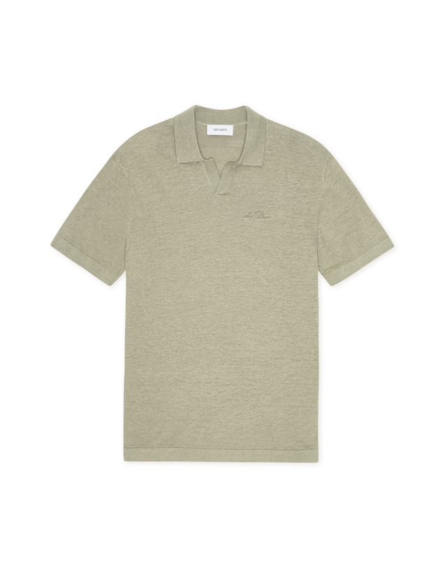 Emmanuel Polo Knit - Tea Green