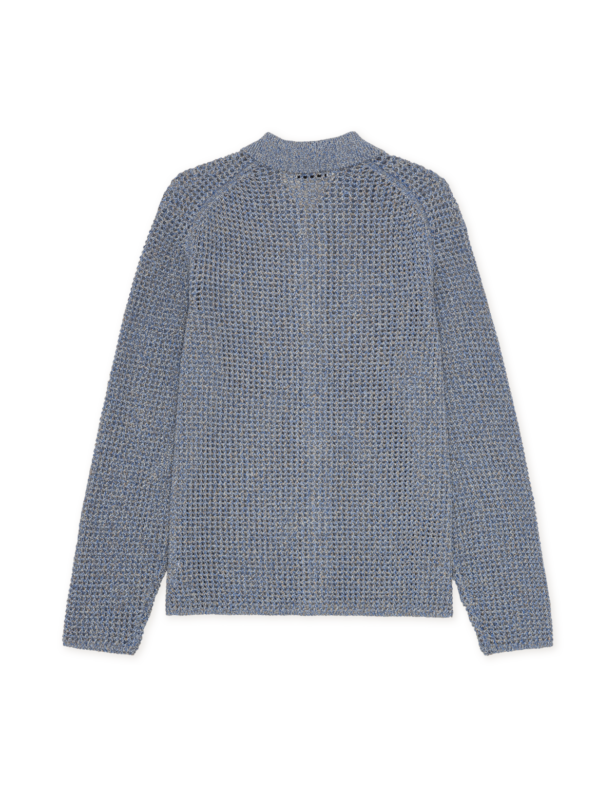 Gerald LS Knitted Shirt - Dark Denim Blue