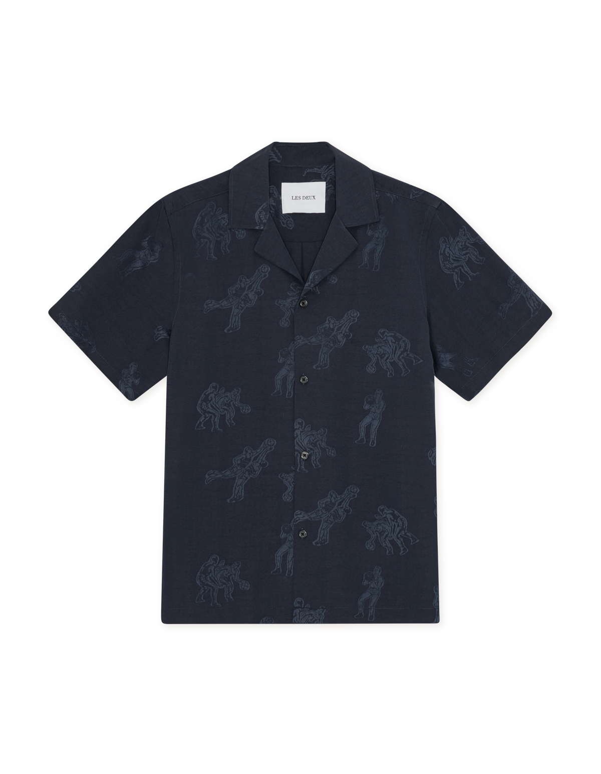 Lesley Players Jacquard Shirt - Dark Navy