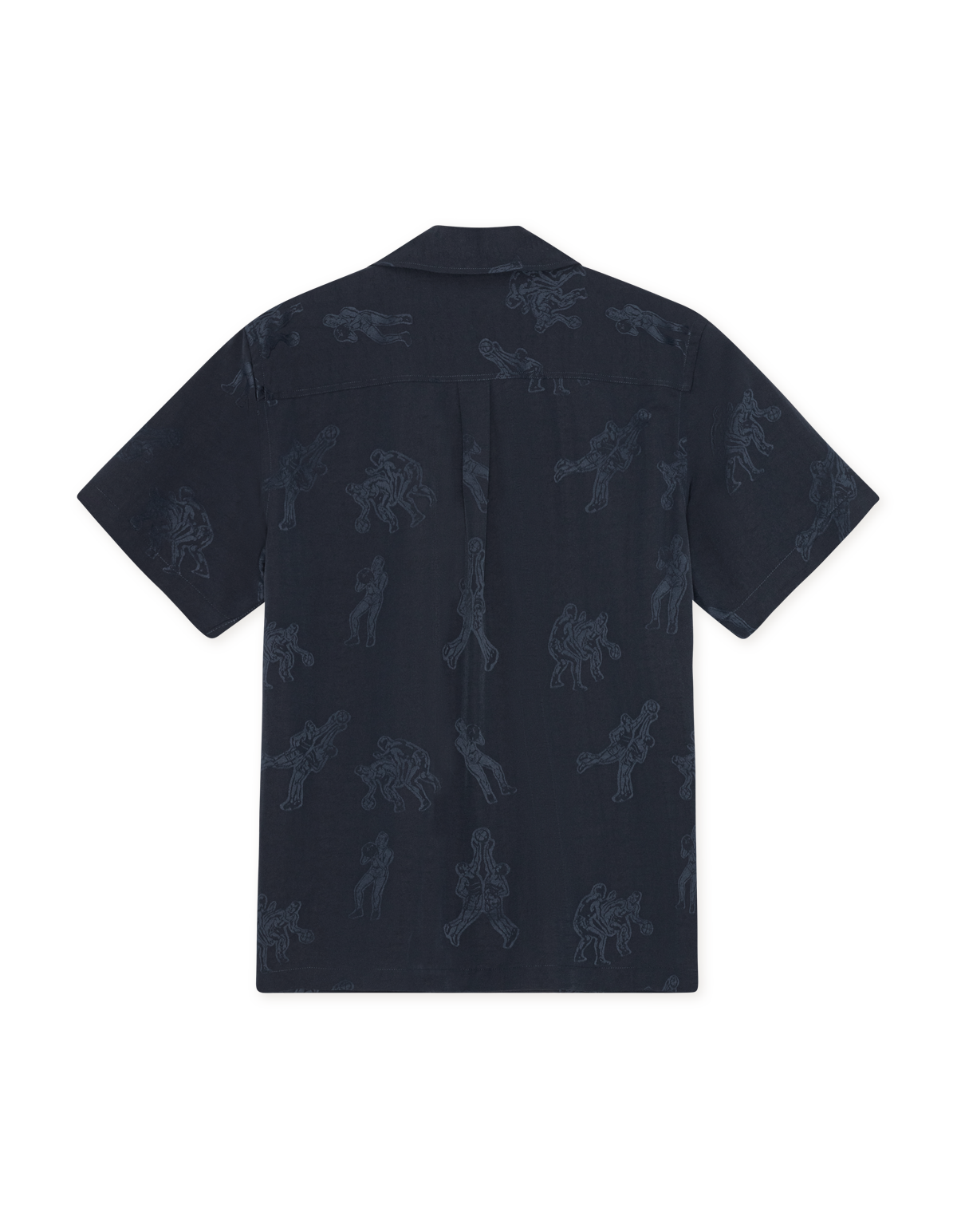 Lesley Players Jacquard Shirt - Dark Navy