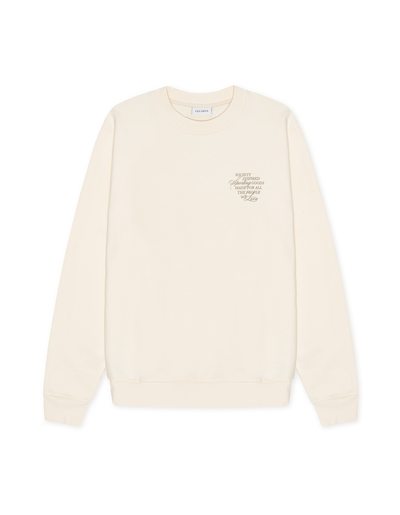 Ben Faience Sweatshirt - Eggnog White