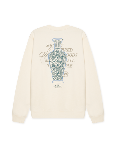 Ben Faience Sweatshirt - Eggnog White