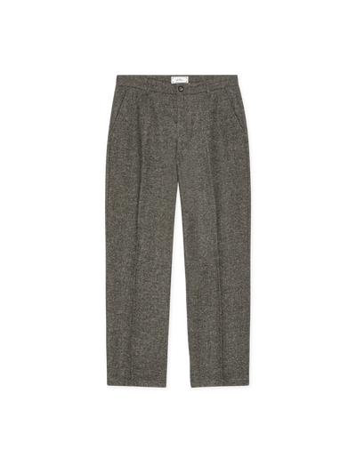 Wool Melange Slack Pants - Caribou