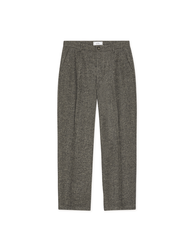 Wool Melange Slack Pants - Caribou