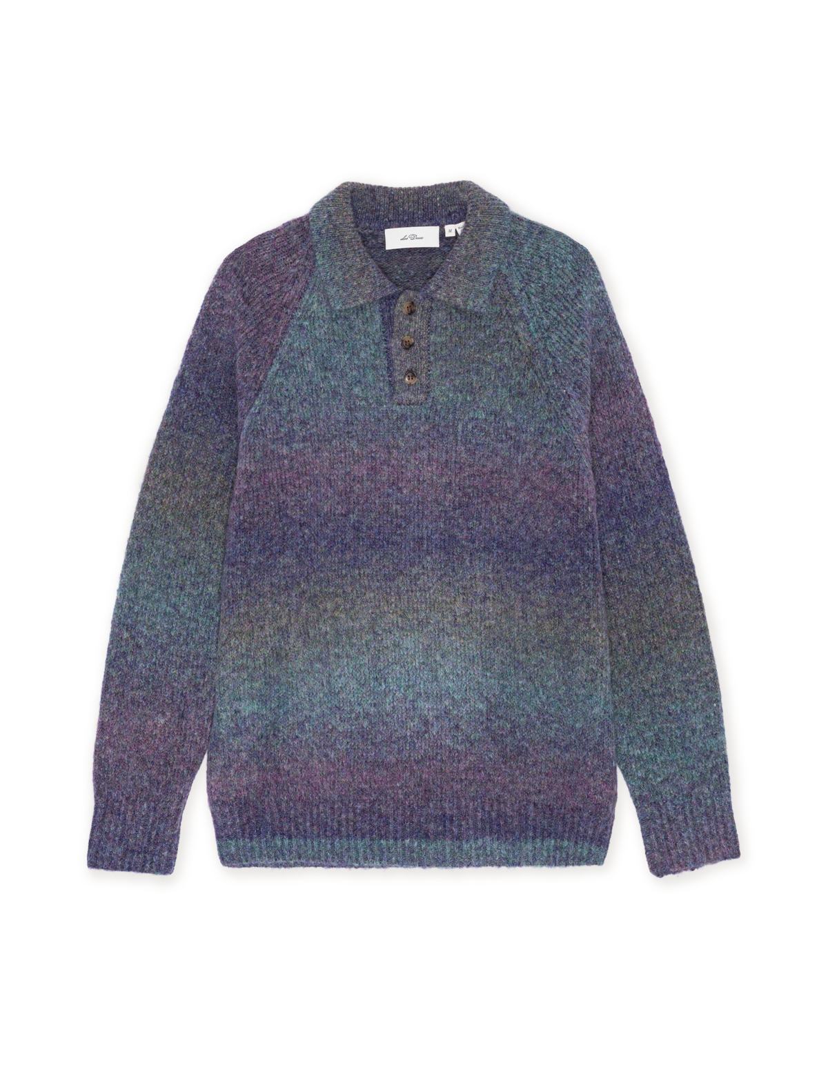 Gradient Knitted Polo - Spiced Plum Purple
