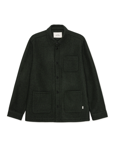 Wool Overshirt - Rosin Green