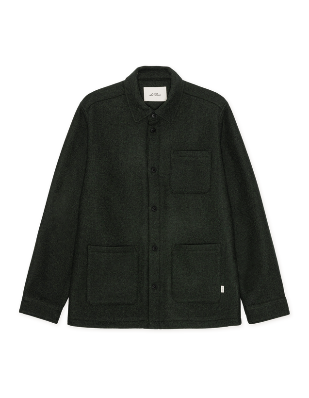 Wool Overshirt - Rosin Green