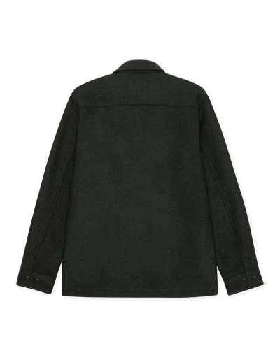 Wool Overshirt - Rosin Green