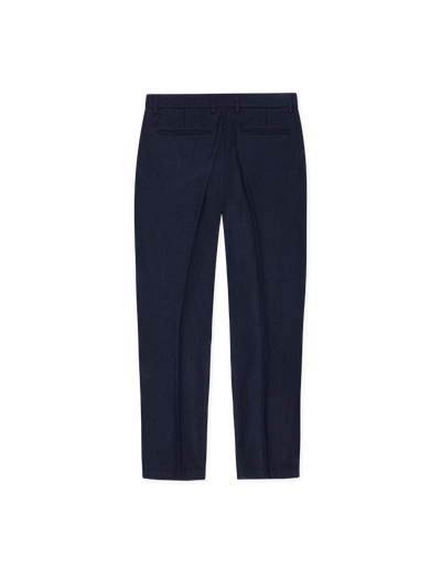 Como Solid Slack Pants - Dark Navy