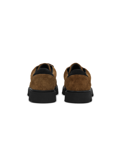 Hairy Suede Low Hiking Boot - Bone Brown