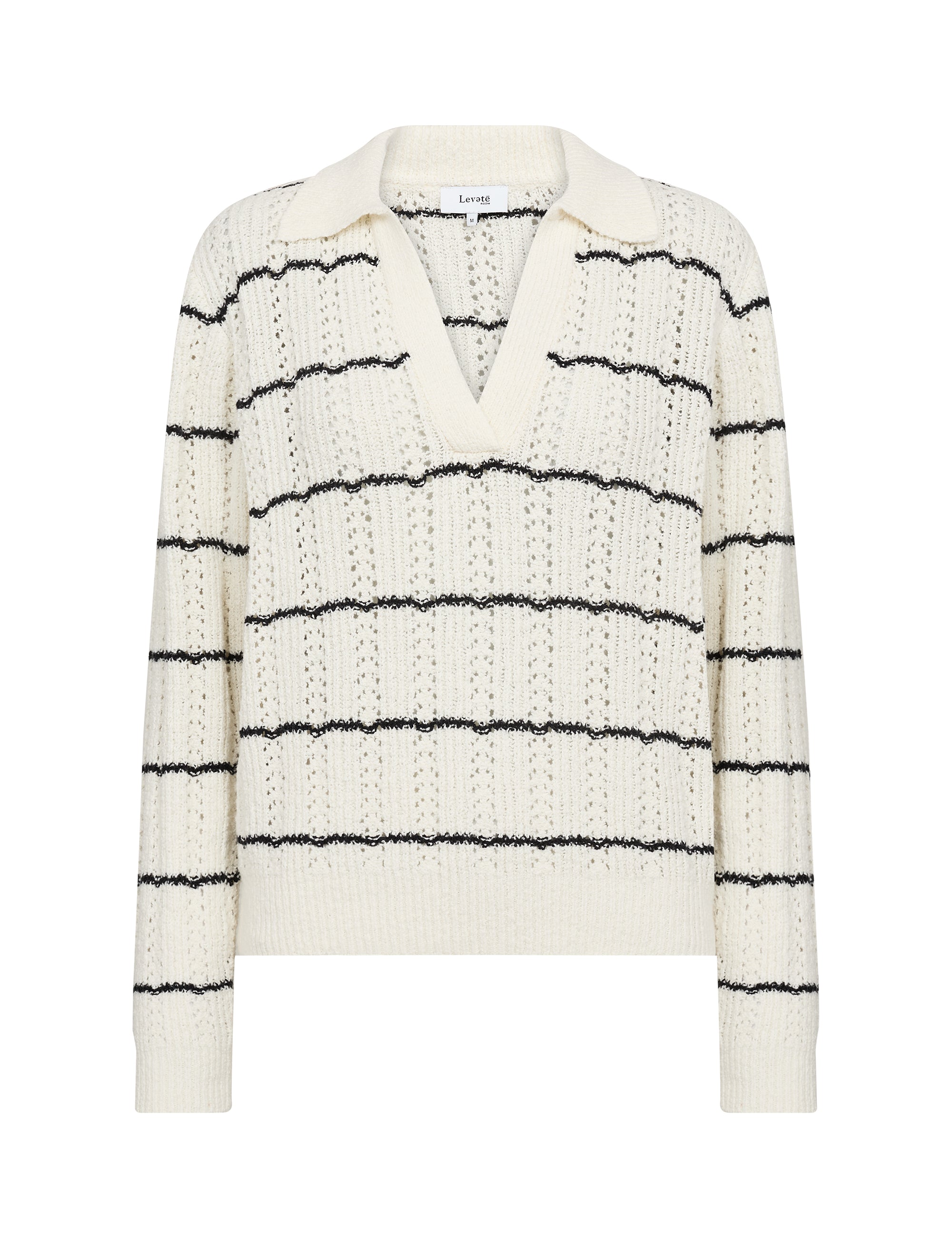 Penelope 3 Jumper - Off White/Black Stripes
