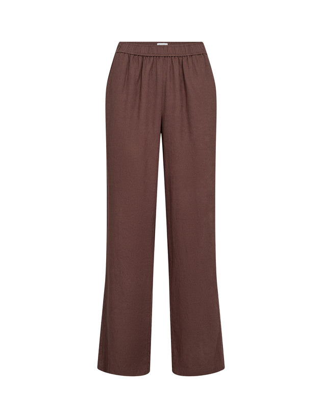 Naja 7 Linen Mix Trousers - Brown