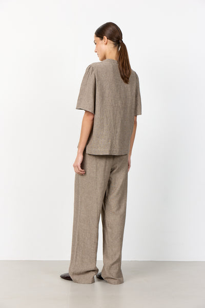 Naja 7 Linen Mix Trousers - Camel