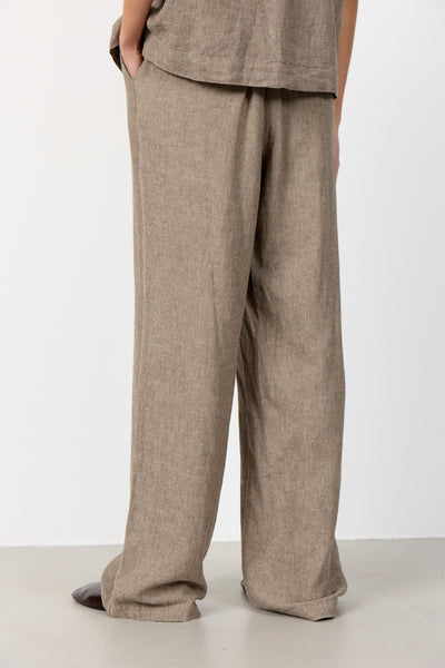 Naja 7 Linen Mix Trousers - Camel