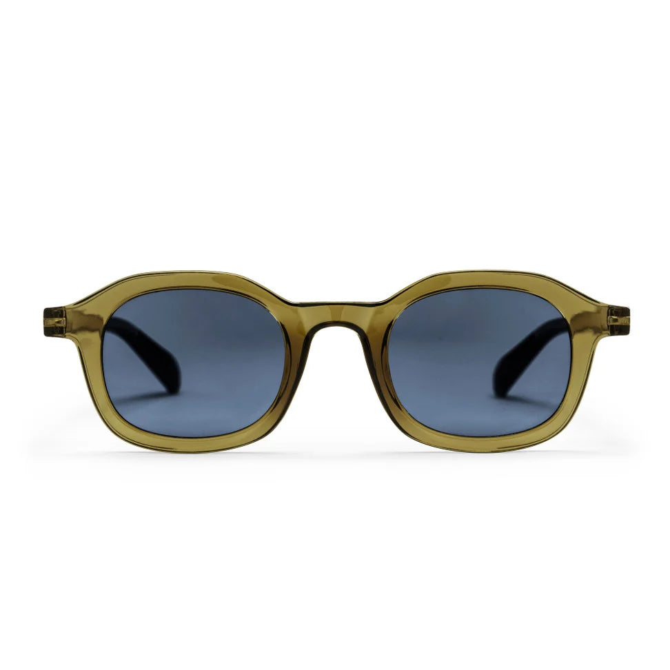 Anki Unisex Sunglasses - Black Lens/ Moss Green Frame