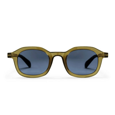 Anki Unisex Sunglasses - Black Lens/ Moss Green Frame