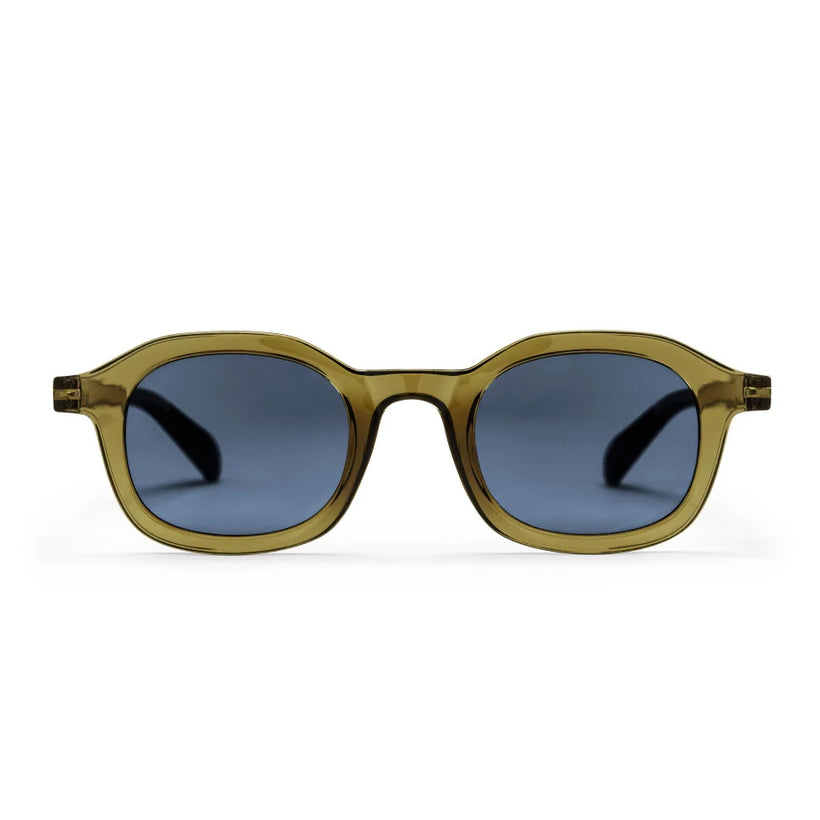 Anki Unisex Sunglasses - Black Lens/ Moss Green Frame