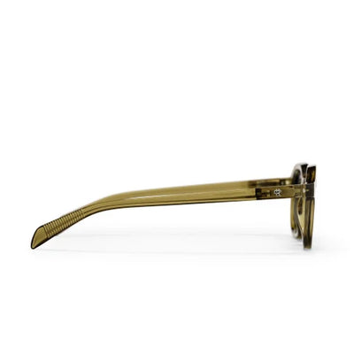 Anki Unisex Sunglasses - Black Lens/ Moss Green Frame