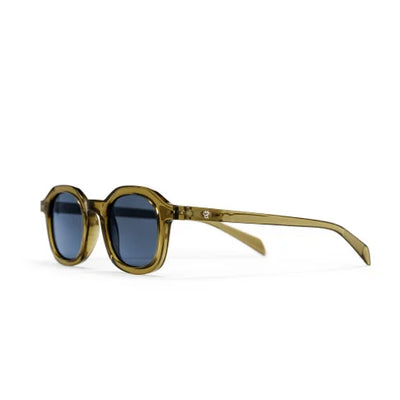 Anki Unisex Sunglasses - Black Lens/ Moss Green Frame