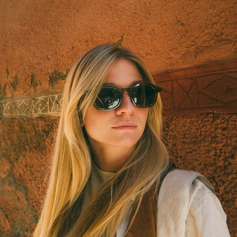 Anki Unisex Sunglasses - Black Lens/ Moss Green Frame