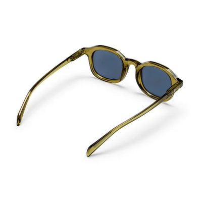 Anki Unisex Sunglasses - Black Lens/ Moss Green Frame