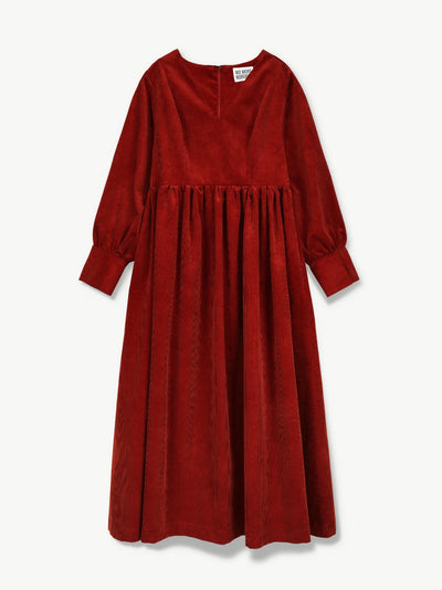 'NO MORE NOBODY' - Michelle Maxi Dress Corduroy - Rust