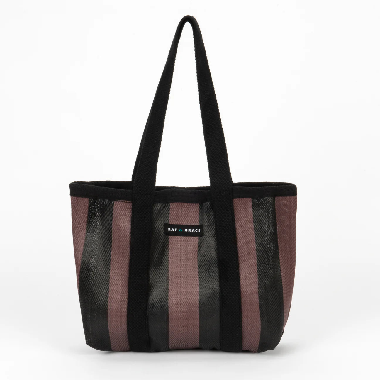 Mini Shopper Bag - Fig Brown/Black