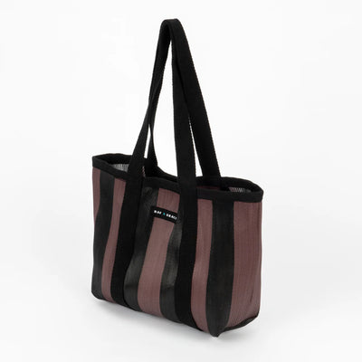 Mini Shopper Bag - Fig Brown/Black