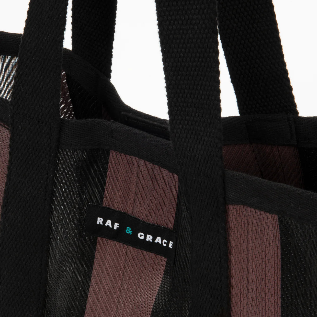Mini Shopper Bag - Fig Brown/Black