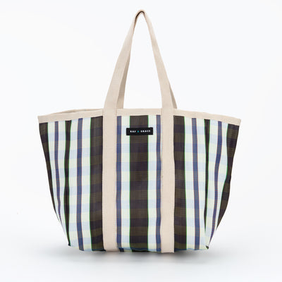 Large Shopper Bag - Black, Cream & Navy