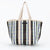 Large Shopper Bag - Black, Cream & Navy