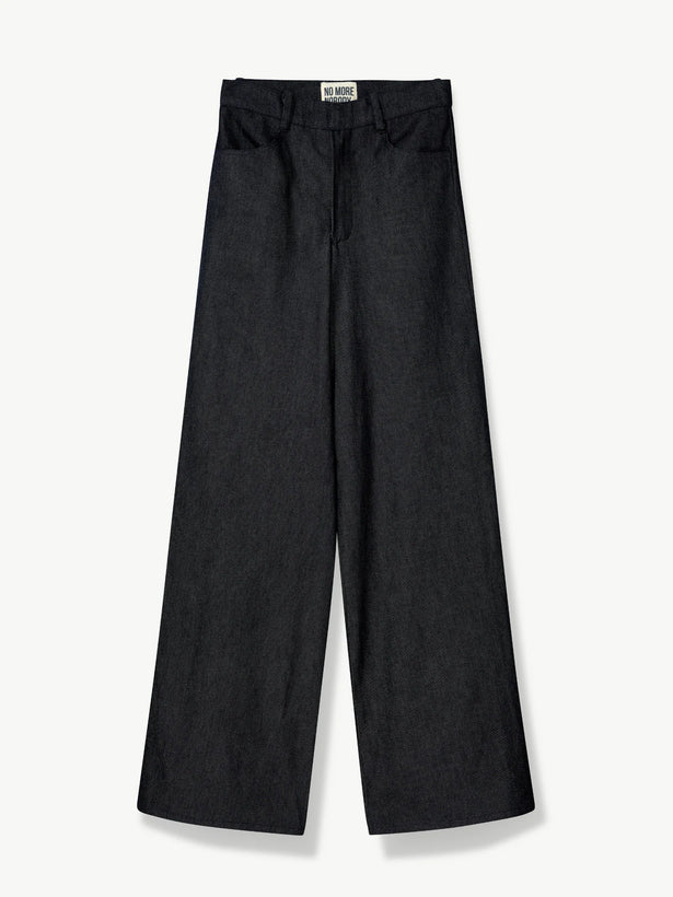 'NO MORE NOBODY' - Katherina Denim Trousers Organic Cotton - Denim