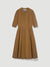 Talitha Midi Dress Organic Cotton - Ochre